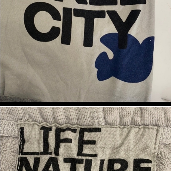 FREECITY 3/4 Sweatpants w/Blue Dove and Logo - Picture 6 of 9